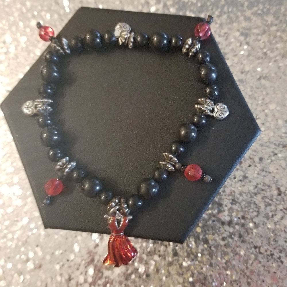 Cancer Awareness Red Dress Bracelet